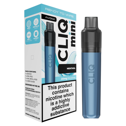 Avomi CLIQ Mini Prefilled Pod Kit (2ml + 4ml) | Upto 3000 Puffs Avomi