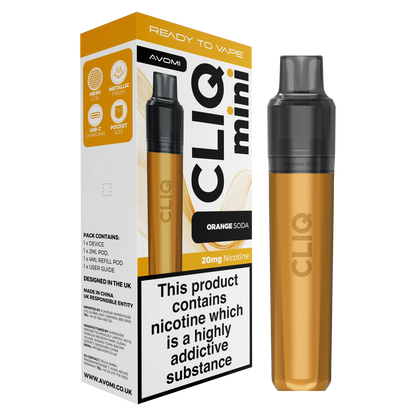 Avomi CLIQ Mini Prefilled Pod Kit (2ml + 4ml) | Upto 3000 Puffs Avomi