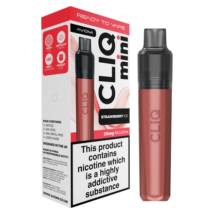 Avomi CLIQ Mini Prefilled Pod Kit (2ml + 4ml) | Upto 3000 Puffs Avomi