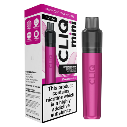 Avomi CLIQ Mini Prefilled Pod Kit (2ml + 4ml) | Upto 3000 Puffs Avomi