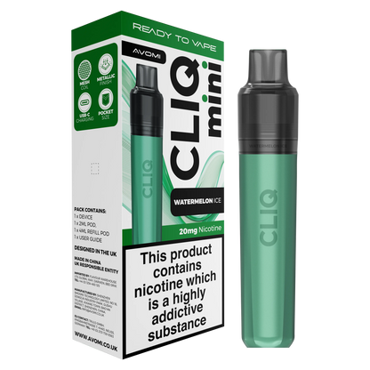 Avomi CLIQ Mini Prefilled Pod Kit (2ml + 4ml) | Upto 3000 Puffs Avomi