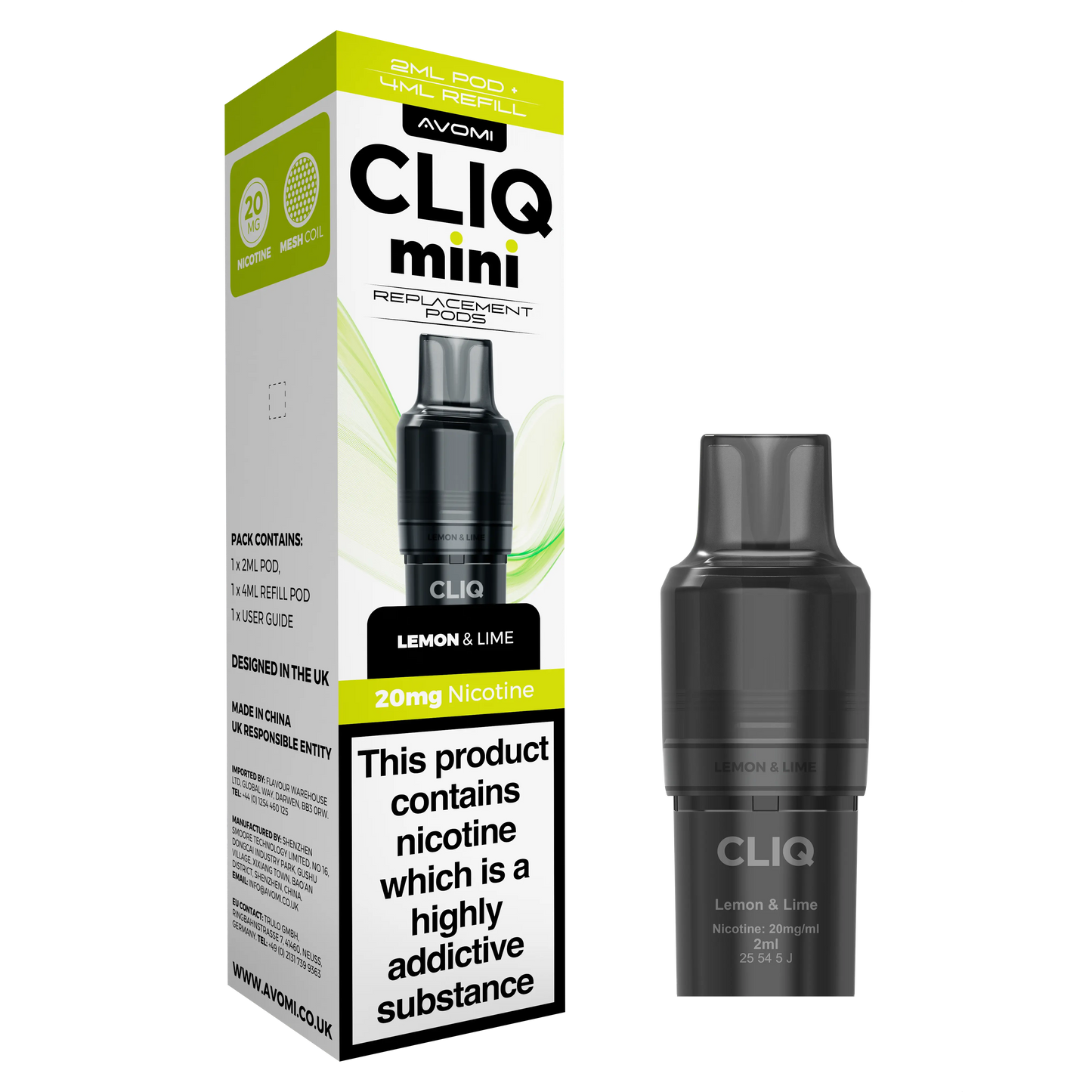 Avomi CLIQ Mini Prefilled Pods Avomi