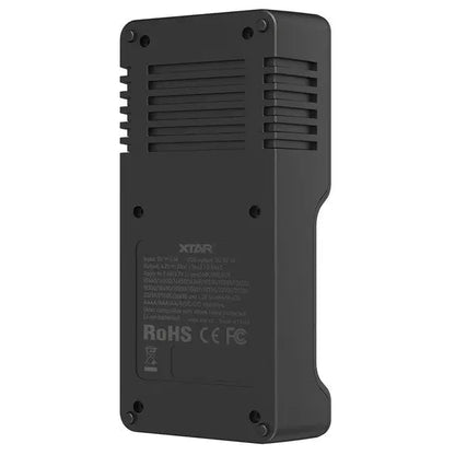 XTAR VC2SL USB‑C 18650/21700 Battery Charger | 2‑Bay Smart LCD Xtar