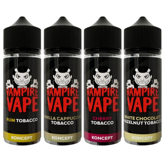 Vampire Vape 100ml Tobacco Range 70/30 E-Liquid Shortfill Vampire Vape