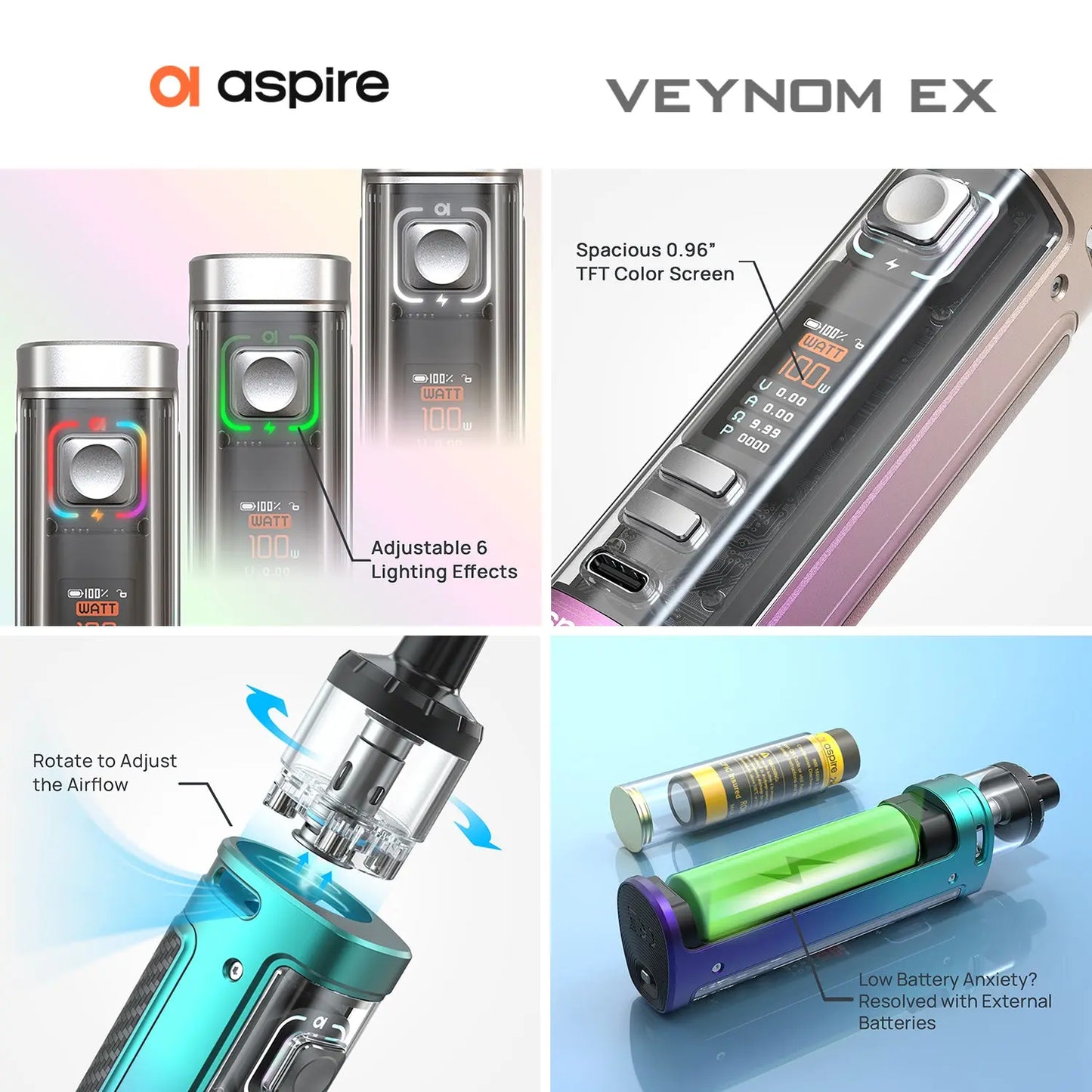 Aspire Veynom EX Vape Pod Kit Aspire