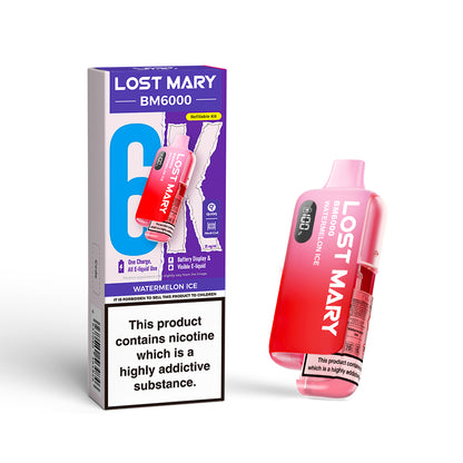 Lost Mary BM6000 Pod Kit – Rechargeable Refillable Vape | 6000 Puffs | 20mg