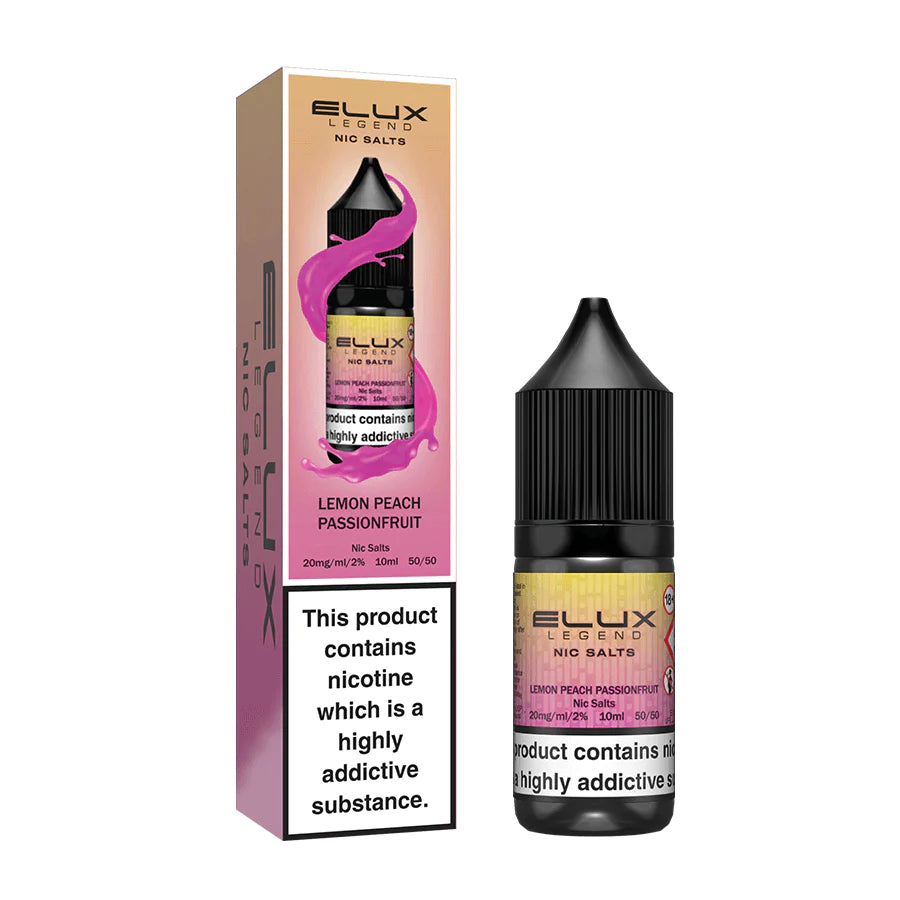 Elux Legend Nic Salts 10ml - 20MG - Lemon Peach Passionfruit image