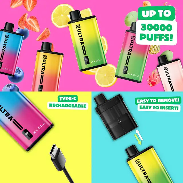 Hyola Ultra 30K Vape Kit – 30000 Puffs | 20mg Hyola