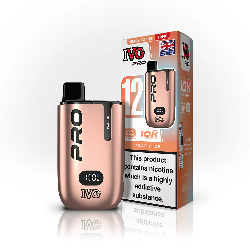 IVG Pro 10K Pod Vape Kit - Peach Ice image