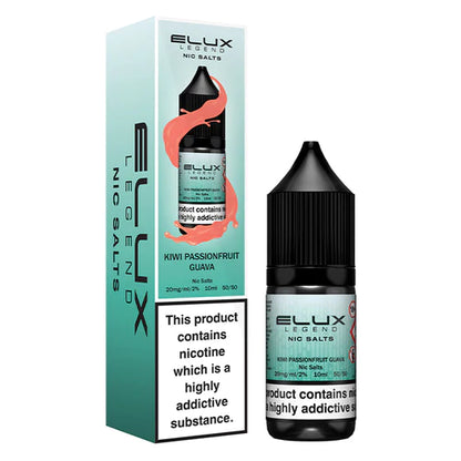 Elux Legend Nic Salts 10ml - 10MG - Kiwi Passionfruit Guava image