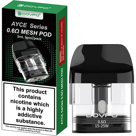 Dovpo AYCE PRO Top-Fill Replacement Pods - 0.6 / 0.8 Ohm - 3pcs/pack - 0.6 ohm image
