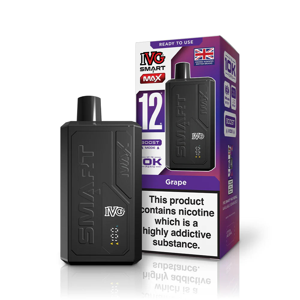 IVG Smart Max Prefilled Pod Kit – 10K Puffs - Grape image