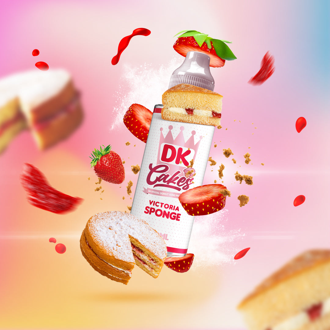 Donut King Cakes 100ml Shortfill Eliquid  70/30 VG/PG image 2