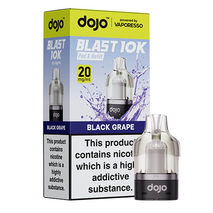 Vaporesso Dojo Blast 10K Prefilled Pod + 10ml Refill Container - Black Grape image