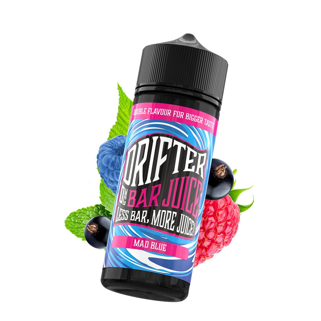 Drifter Bar Juice 100ml E-Liquid Shortfill 50/50 VG/PG - Mad Blue image