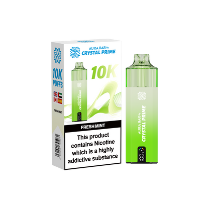 Crystal Prime Aura Bar 10K Prefilled Vape Kit - Fresh Mint image