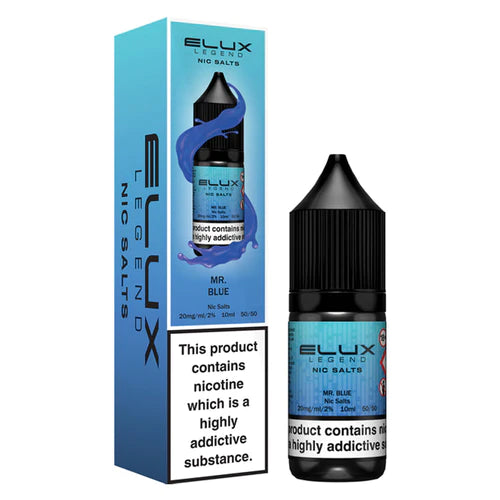 Elux Legend Nic Salts 10ml - 20MG - Mr Blue image