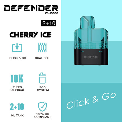 Defender F1-10000 Prefilled Pod - Cherry Ice image
