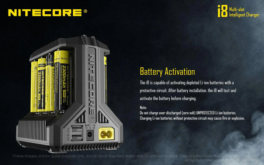 Nitecore I8 Intellicharger | 8 Bay Li-ion/NiMH Battery Charger image 7