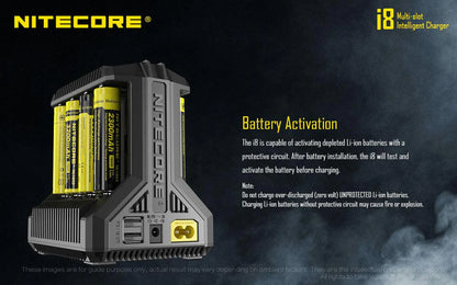 Nitecore I8 Intellicharger | 8 Bay Li-ion/NiMH Battery Charger image 7