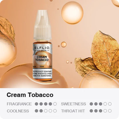 ELFLIQ Nic Salts by Elf Bar 10ml - 20MG - Cream Tobacco image