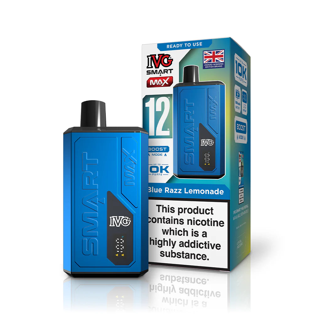 IVG Smart Max Prefilled Pod Kit – 10K Puffs - Blue Razz Lemonade image