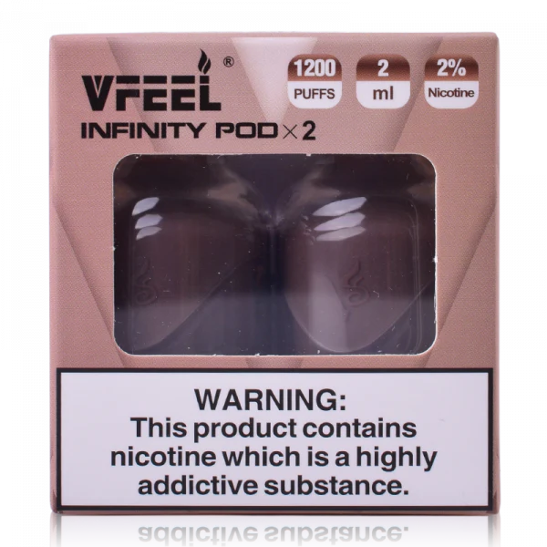 VFEEL Infinity 1007 Prefilled Pods | 20mg 2-pods/pack £3.99 - Cafe Mocha Ice Cream image