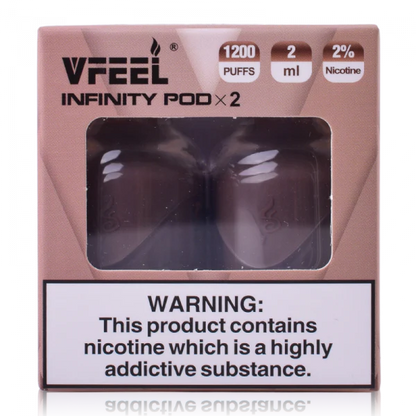 VFEEL Infinity 1007 Prefilled Pods | 20mg 2-pods/pack £3.99 - Cafe Mocha Ice Cream image