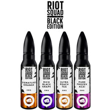 Riot Squad Black Edition E Liquid 50ml Shortfill  70/30 VG/PG image 0