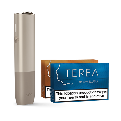 IQOS ILUMA ONE Starter Kit | Pebble Beige | Free (2 Pack) of TEREA Sticks image 0
