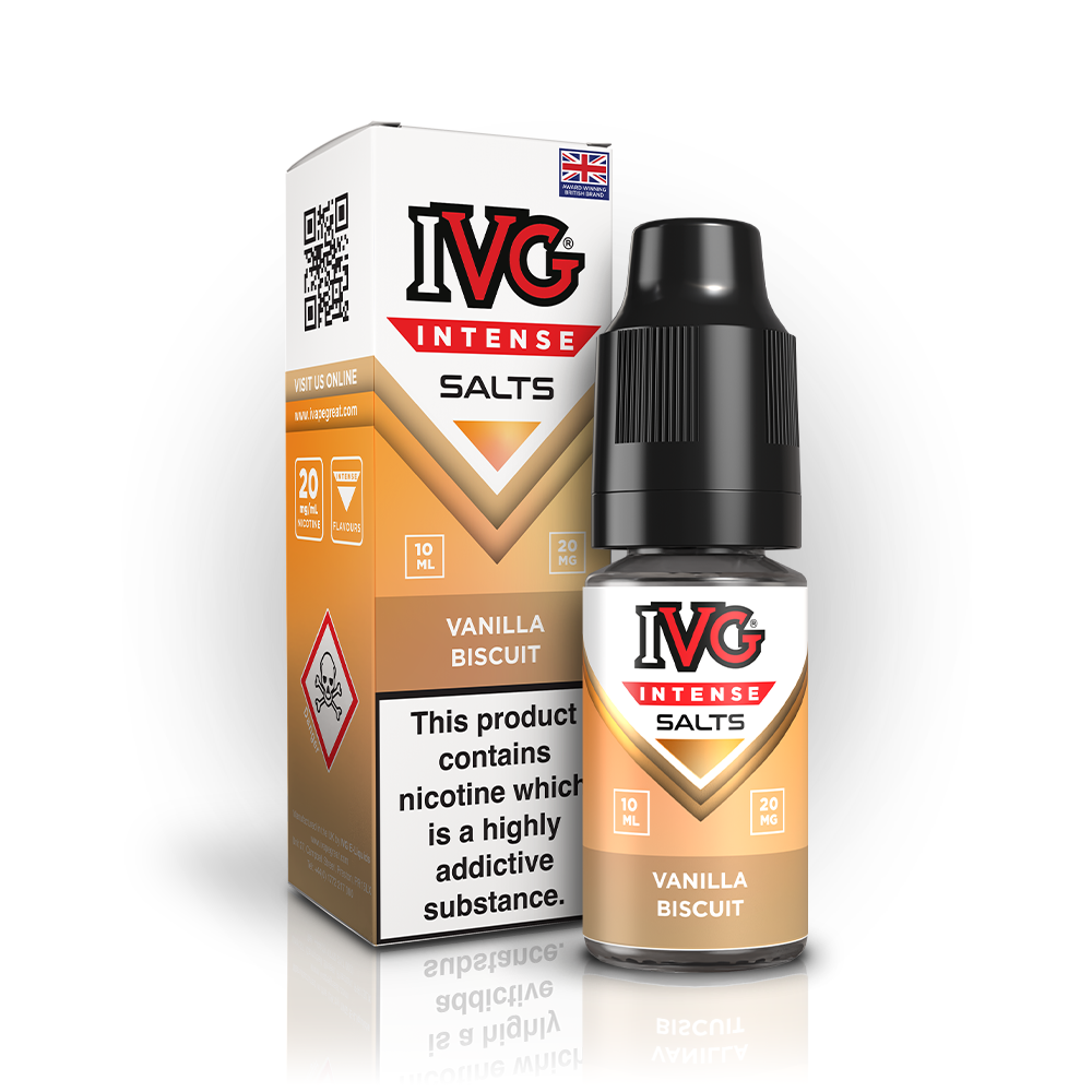 IVG Intense Nic Salts - 20mg - Vanilla Biscuit image