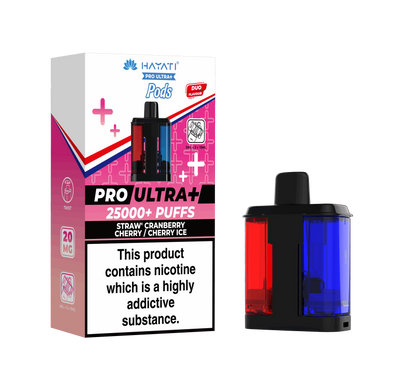 Hayati Pro Ultra Plus 25K Prefilled Pods - Straw' Cranberry Cherry / Cherry Ice image