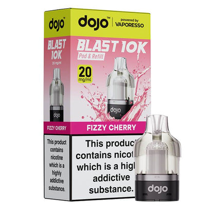 Vaporesso Dojo Blast 10K Prefilled Pod + 10ml Refill Container - Fizzy Cherry image