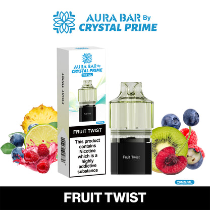 Crystal Prime Aura Bar 10K Prefilled Pods - Fruit Twist image