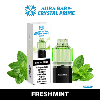 Crystal Prime Aura Bar 10K Prefilled Pods - Fresh Mint image