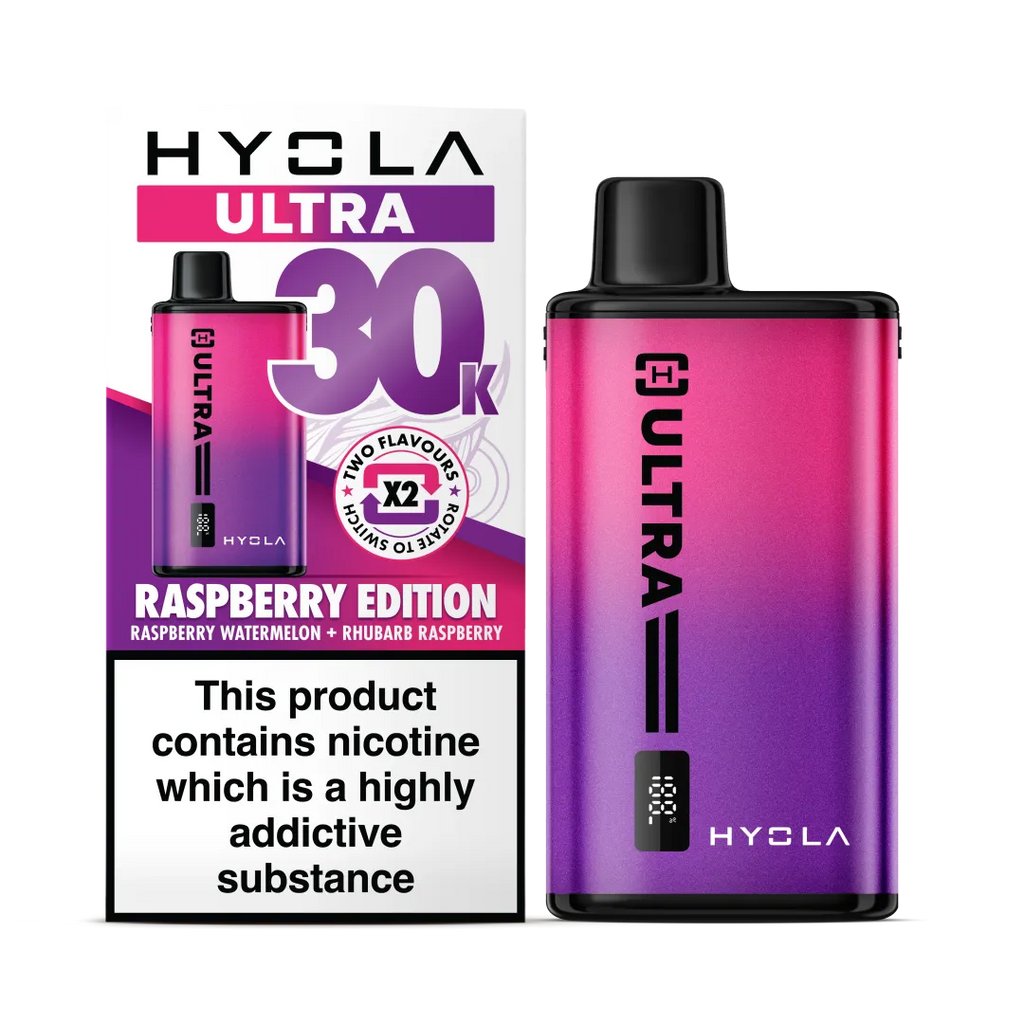 Hyola Ultra 30K Vape Kit – 30000 Puffs | 20mg - Raspberry Edition image