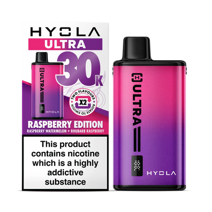 Hyola Ultra 30K Vape Kit – 30000 Puffs | 20mg - Raspberry Edition image