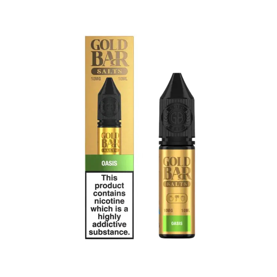 Gold Bar Nic Salts 10ml - 10mg - Oasis image
