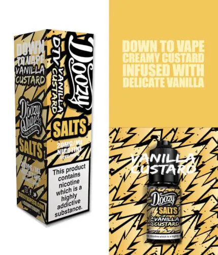 Doozy Nic Salts 10ml - 20MG - Vanilla Custard image