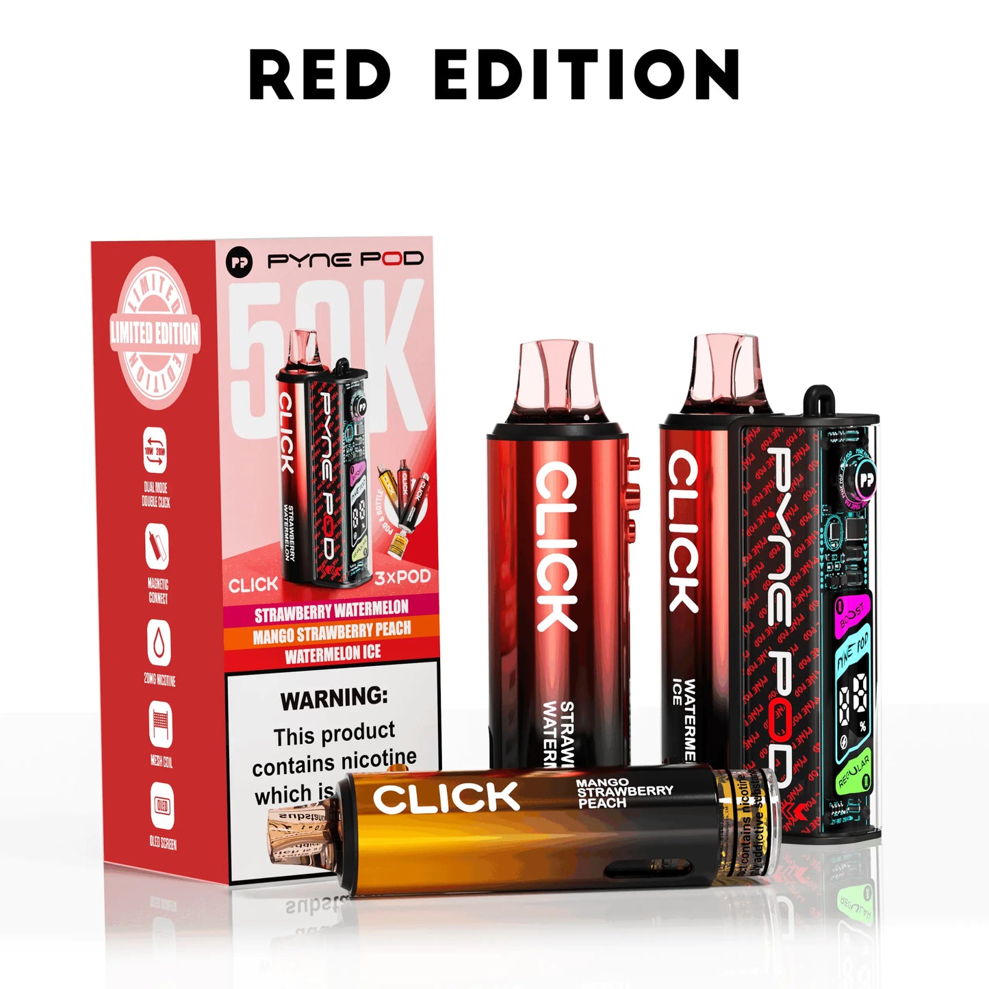 Pyne Pod Click 50K Prefilled Pod Kit Pyne Pod