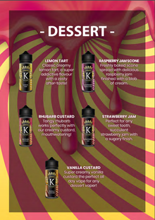 Juice Kings 100ml Shortfill | Dessert Range  70/30 VG/PG image 1