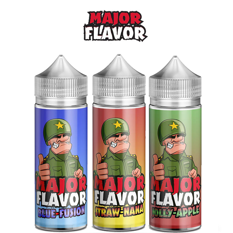 Major Flavor E-Liquid Range 100ml Shortfill  70/30 VG/PG image 0