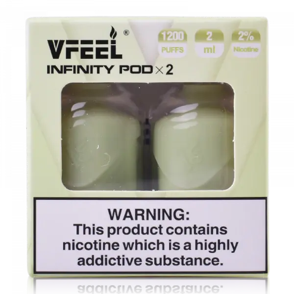 VFEEL Infinity 1007 Prefilled Pods | 20mg 2-pods/pack £3.99 - Apple Ice image