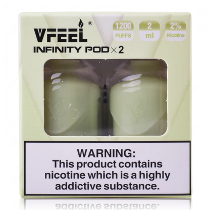 VFEEL Infinity 1007 Prefilled Pods | 20mg 2-pods/pack £3.99 - Apple Ice image