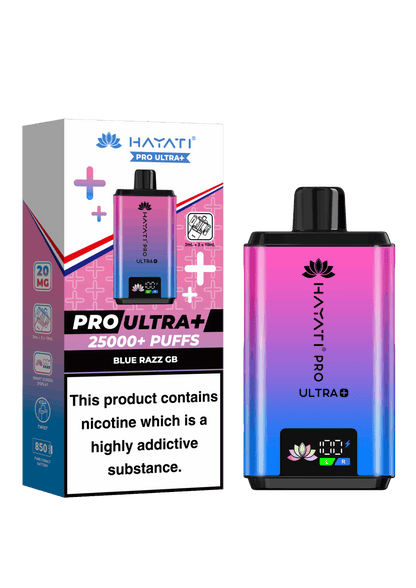 Hayati Pro Ultra Plus 25K Prefilled Vape Kit - Blue Razz GB image