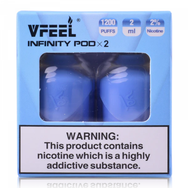 VFEEL Infinity 1007 Prefilled Pods | 20mg 2-pods/pack £3.99 - Blue Razz Ice image