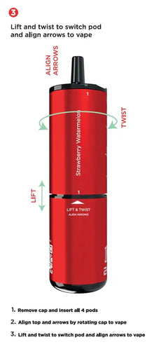 IVG 2400 Rechargeable Vape Kit - 4 in 1 Pod System image 1