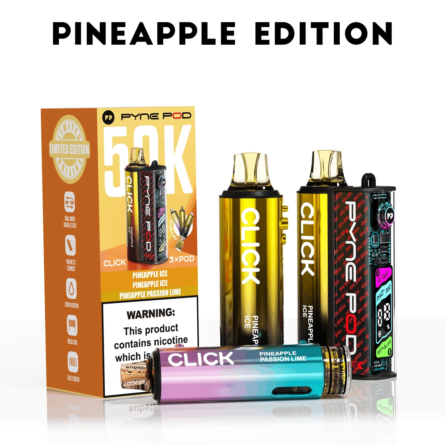 Pyne Pod Click 50K Prefilled Pod Kit Pyne Pod
