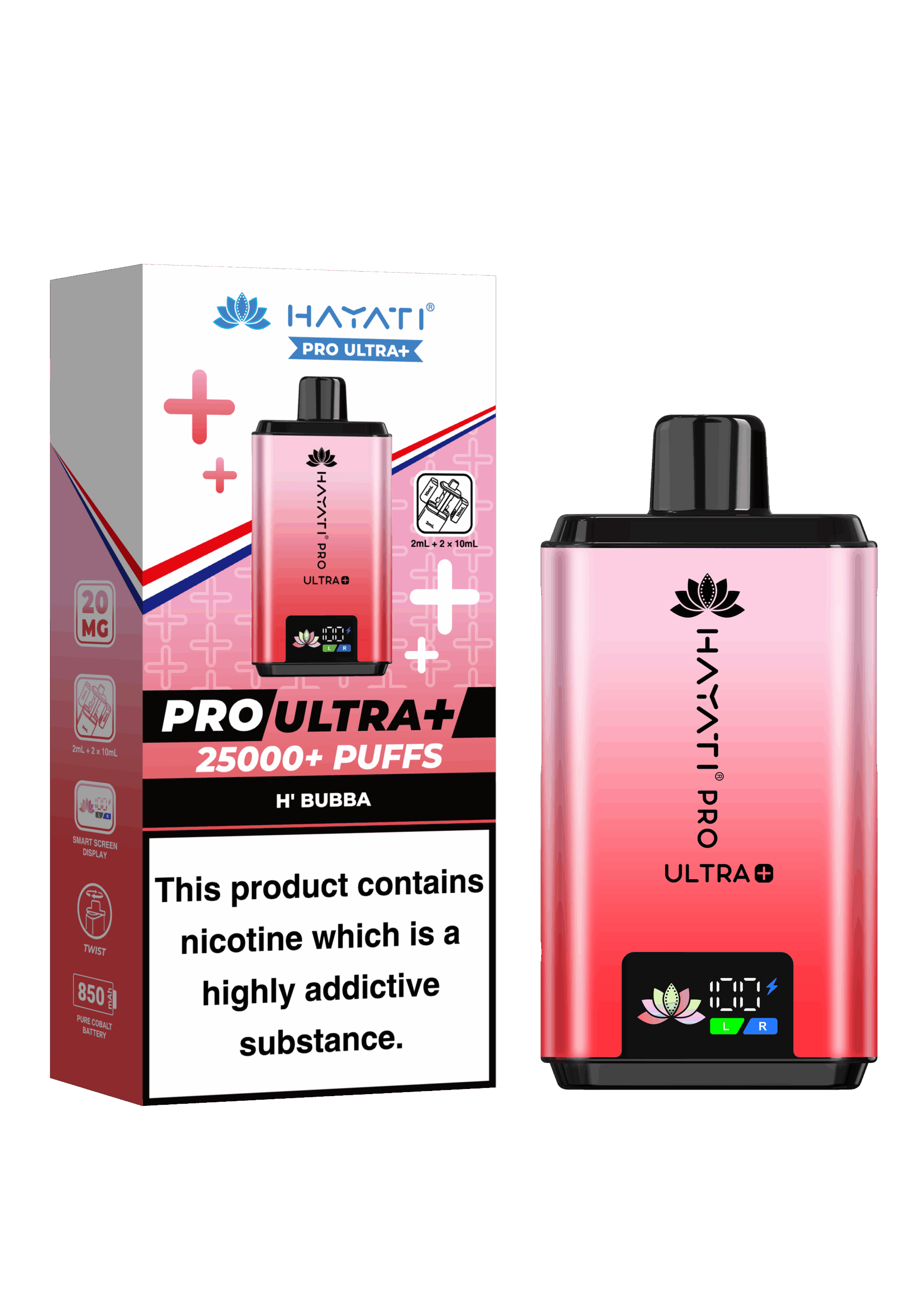 Hayati Pro Ultra Plus 25K Prefilled Vape Kit - H'Bubba image