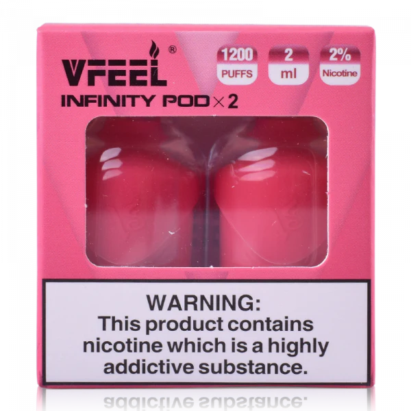 VFEEL Infinity 1007 Prefilled Pods | 20mg 2-pods/pack £3.99 - Lush Ice image
